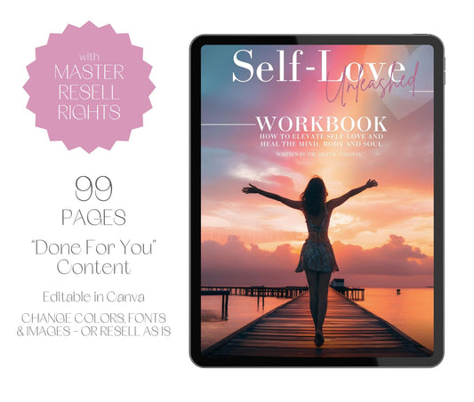 Self Love Unleashed eBook + Workbook with MRR/PLR
